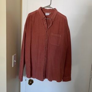 Men’s long sleeve corduroy button up